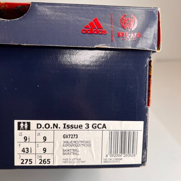 Adidas Shoe Men 9.5 D.O.N. Issue 3 GCA Bel Air Lace Sneaker Street Gym Core Go main image 9